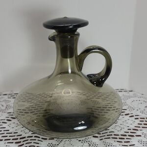 Smoky Grey Glass Decanter